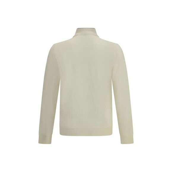 Cruna Cream Wool Men's Turtleneck - Picture 2 of 3